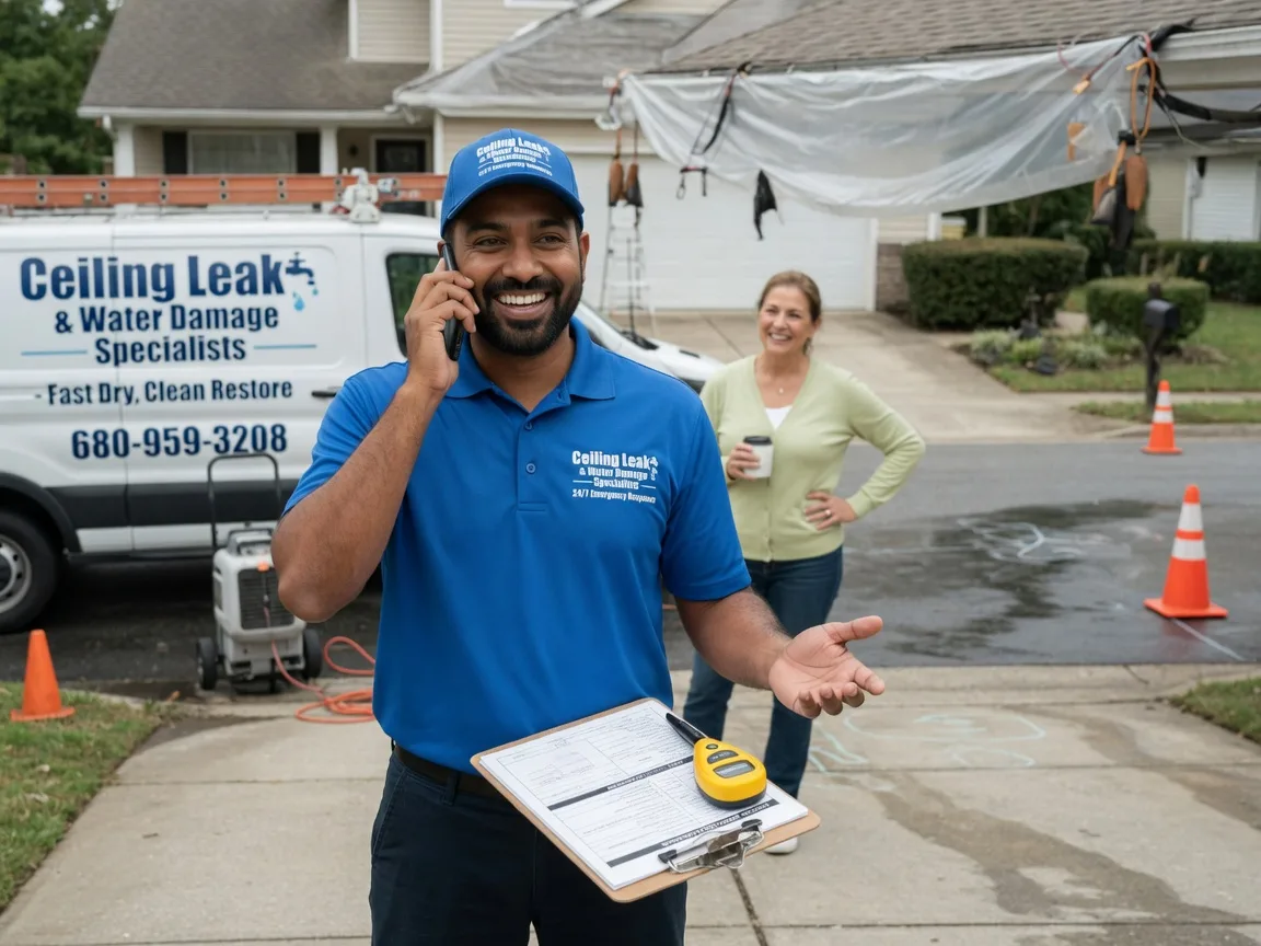 Ceiling Leak Cleanup Van Horne, IA FAQs